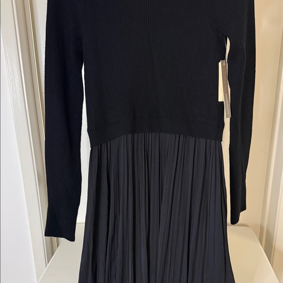 Anthropologie Black Thea Long-Sleeve Twofer Maxi Dress - Picture 3 of 12
